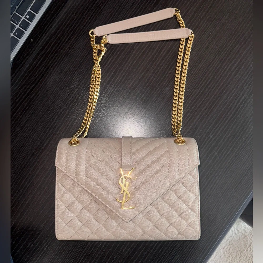 YSL Envelope bag in beige - Picture 7 of 10